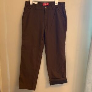 Coleman Men's Dark Brown Khakis Fleece lined